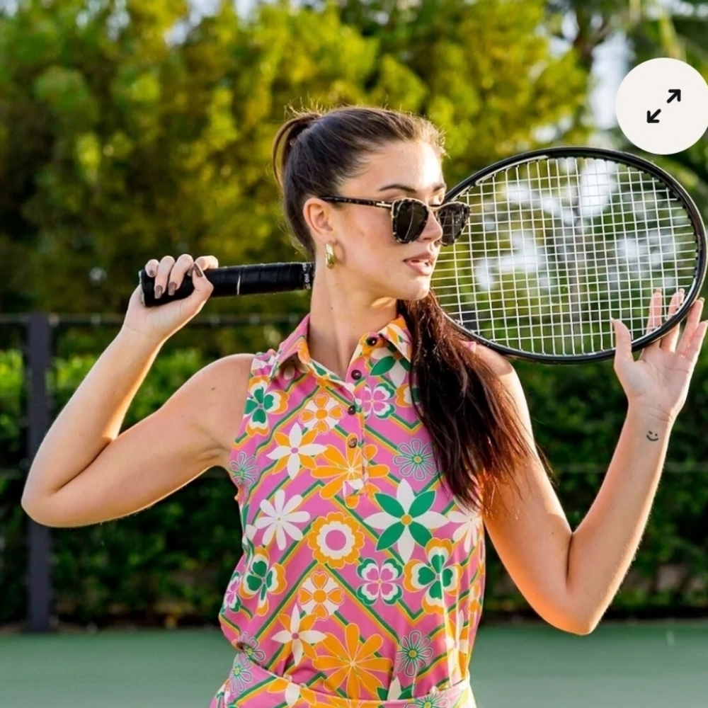 Kenny Flowers sz Lg Acapulco sleeveless polo